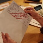 Letters and bills on a table